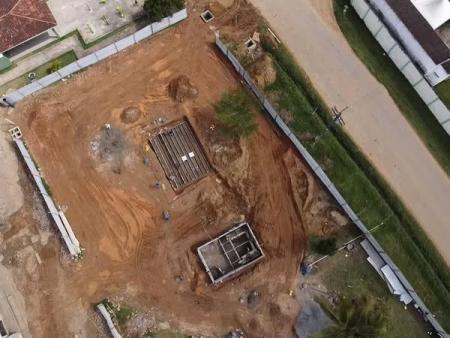 Obras da Praça das Águas seguem avançando e prometem novo espaço de lazer para a comunidade