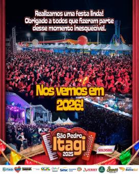 Tradição e emoção marcam encerramento do São Pedro 2025 em Itagi