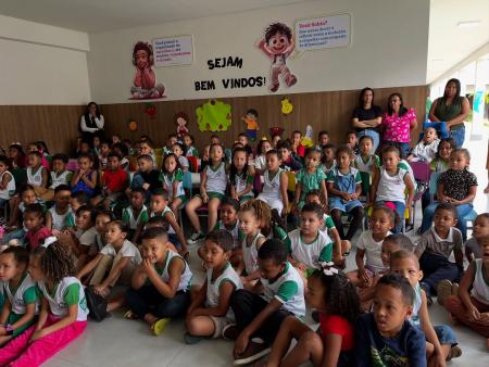 Programa Saúde na Escola reforça cuidados com estudantes da Escola Infantil Nossa Senhora de Fátima